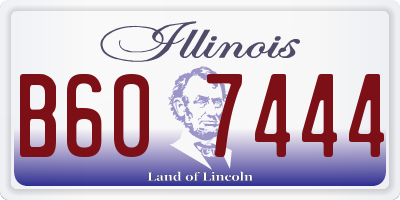 IL license plate B607444