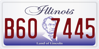 IL license plate B607445
