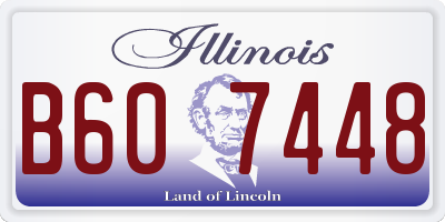 IL license plate B607448