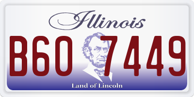 IL license plate B607449