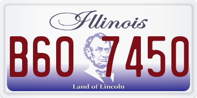 IL license plate B607450