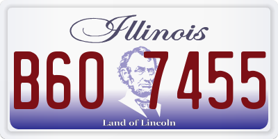 IL license plate B607455