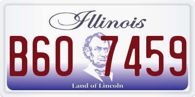 IL license plate B607459