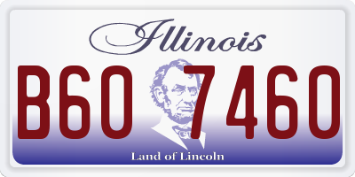 IL license plate B607460