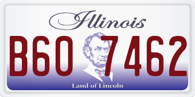 IL license plate B607462