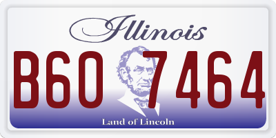 IL license plate B607464