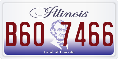 IL license plate B607466