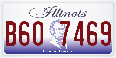 IL license plate B607469
