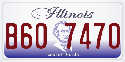 IL license plate B607470