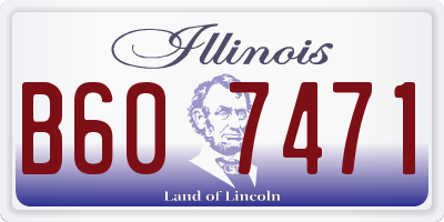 IL license plate B607471