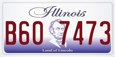 IL license plate B607473