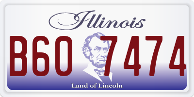 IL license plate B607474