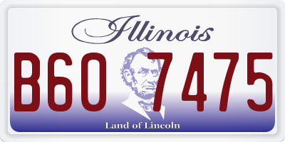 IL license plate B607475