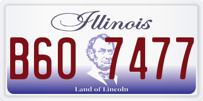 IL license plate B607477
