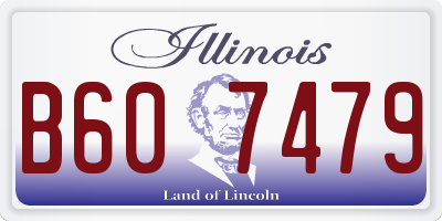IL license plate B607479