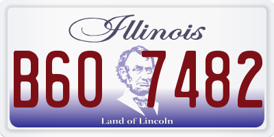 IL license plate B607482