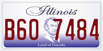 IL license plate B607484