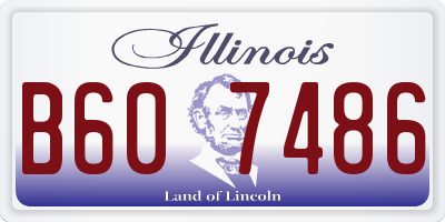 IL license plate B607486