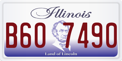 IL license plate B607490