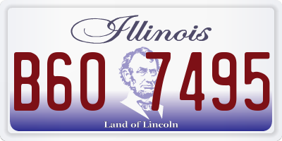 IL license plate B607495