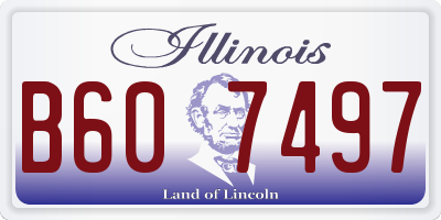 IL license plate B607497