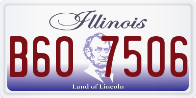 IL license plate B607506