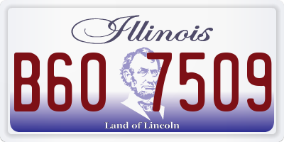IL license plate B607509