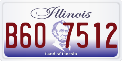 IL license plate B607512