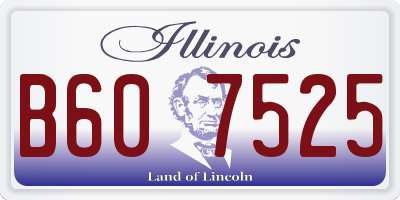 IL license plate B607525