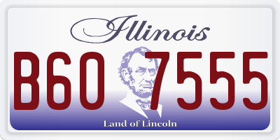 IL license plate B607555