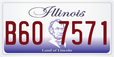 IL license plate B607571