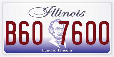 IL license plate B607600