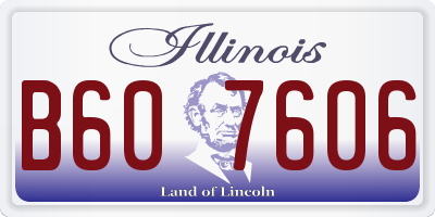 IL license plate B607606