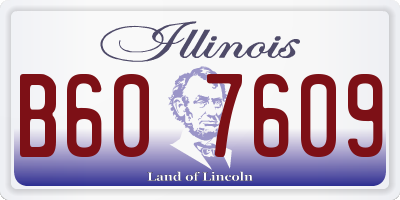 IL license plate B607609