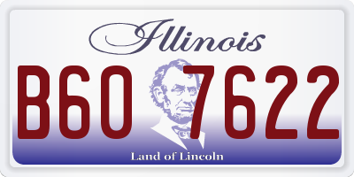 IL license plate B607622