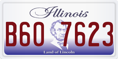 IL license plate B607623