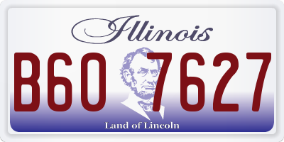 IL license plate B607627