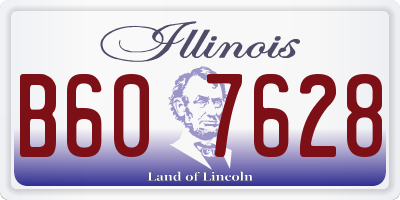 IL license plate B607628