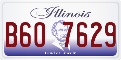 IL license plate B607629
