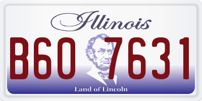 IL license plate B607631