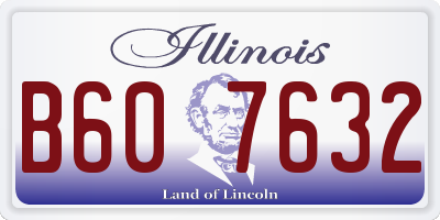 IL license plate B607632