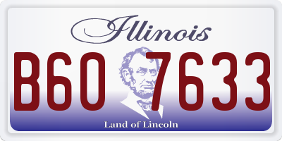 IL license plate B607633