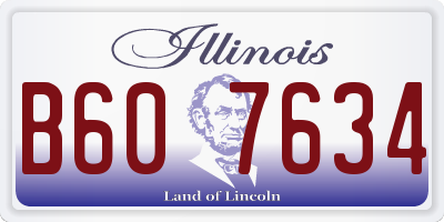 IL license plate B607634