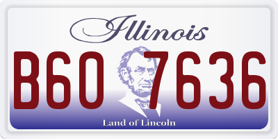 IL license plate B607636