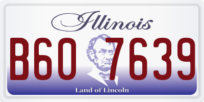IL license plate B607639