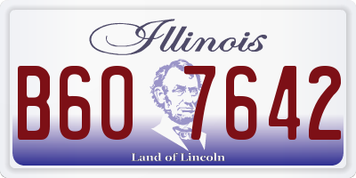 IL license plate B607642