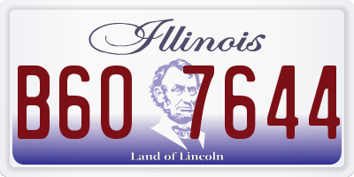 IL license plate B607644