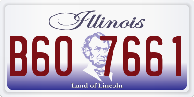 IL license plate B607661