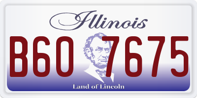 IL license plate B607675