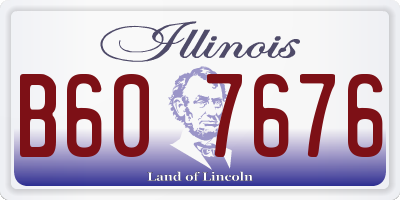 IL license plate B607676